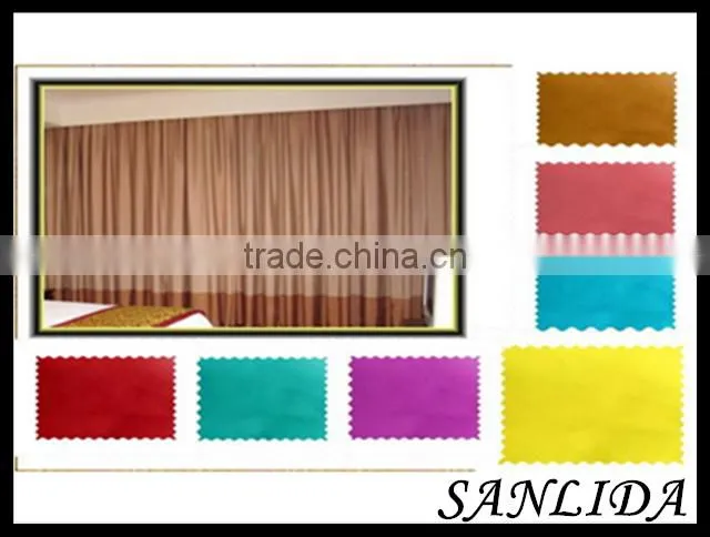 China suppliers 100% polyester luxury brilliant high quality mobile home curtain material fabric cloth