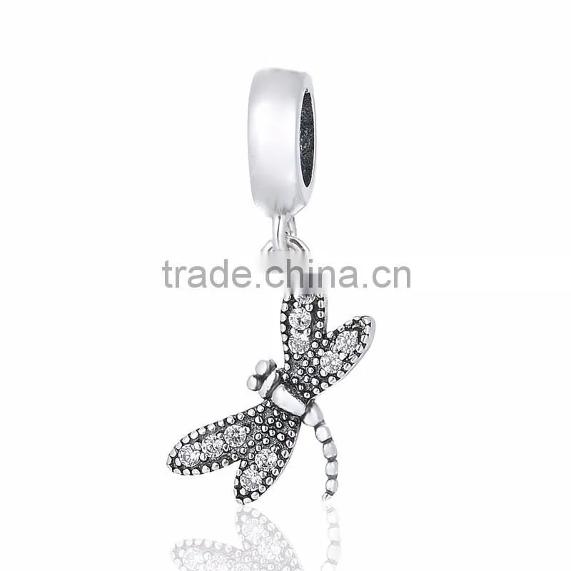 S169 Globalwin Brand 925 Jewelry Wholesale Dragonfly Pendant Sterling Silver