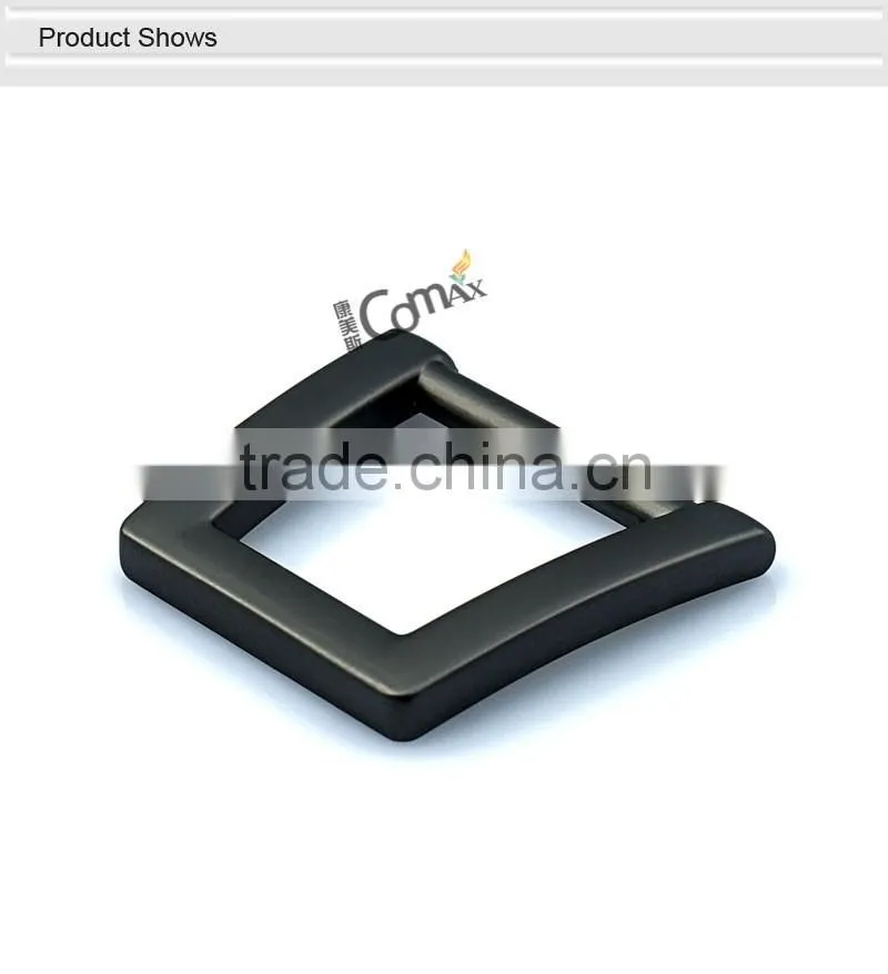 Design fashion matte gunmetal trapezoidal lock metal bag buckle