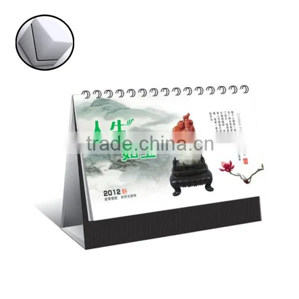 wholesale custom Creative Triangle Desk Calendar With Cute Design