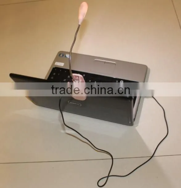 Gooseneck Novelty Clip USB LED Table Lamp With 1 LED Bulb 2-Level Brightness Travel Light Task Lighting