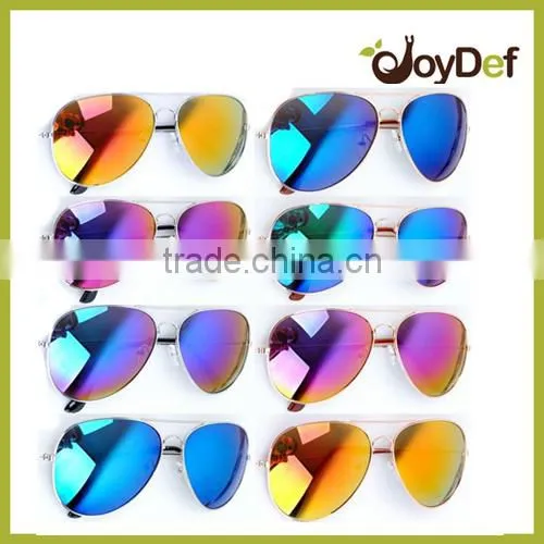 2016 New designer Fashion Revo Mirror Reflective Lens Metal Sunglasses brand custom sun glasses