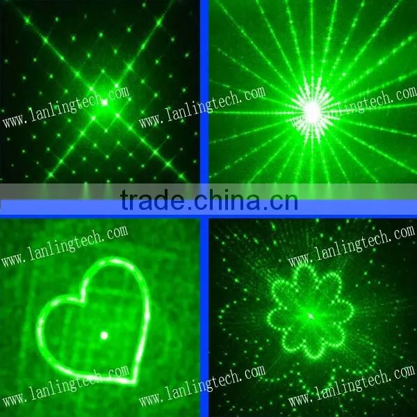 Mini laser Party light 300mW RGB 20 gobos and 3W blue LED light with remote control