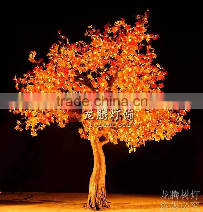 Best quality rgb outdoor simulation led maple tree lights