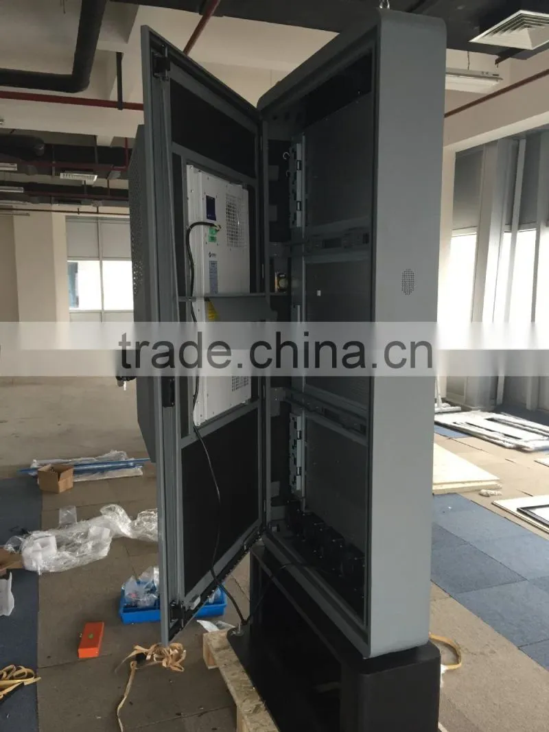65 inch high brightness outdoor advertising digital signage player lcd display with air conditioner back side