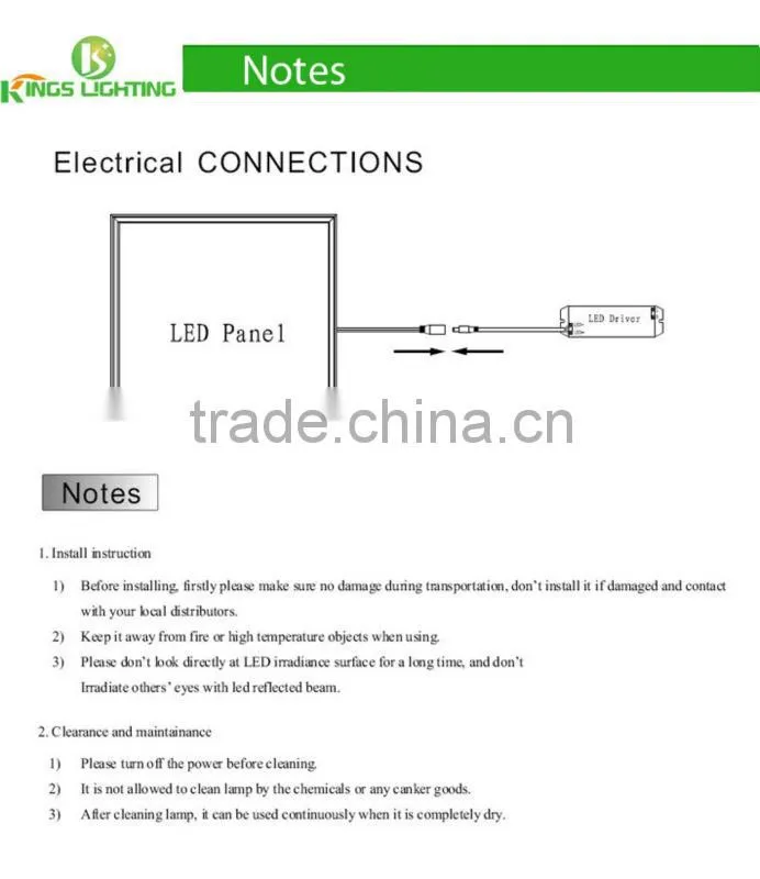 300*300 Hot sale Made in China LED panel light solar panel led light Kings Lighting