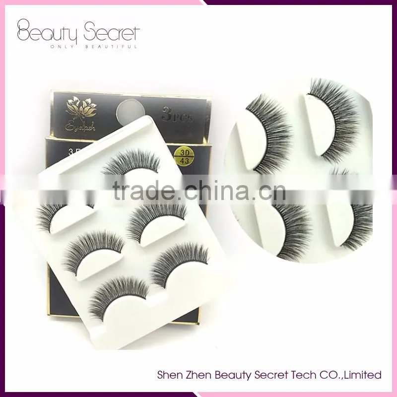 100% mink false eyelash extension glue Silk Lashes Packaging