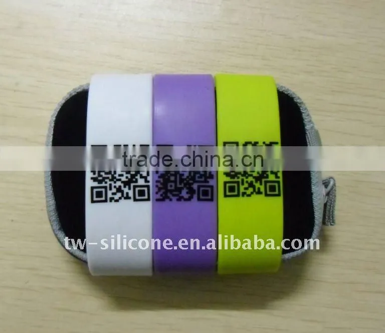 each unique qr code print id bracelet