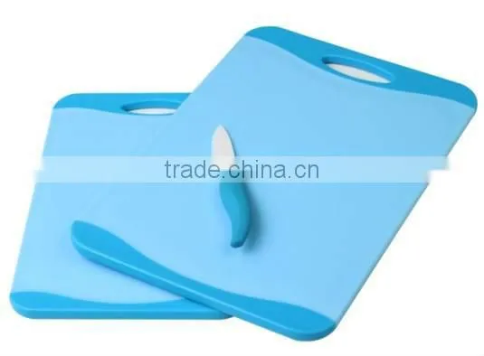 Non-slip Antimicrobial TPE Handle Plastic Cutting Board