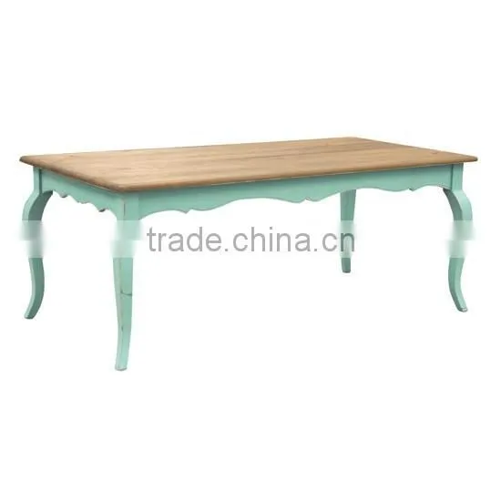 Vintage Solid Wooden Table Painting Legs Wooden Table