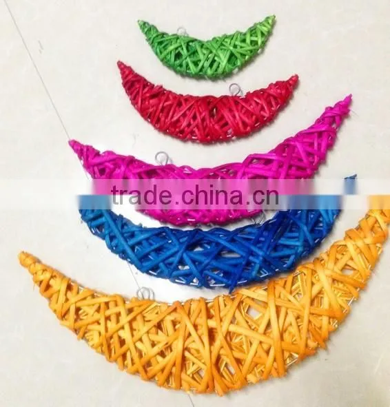 wicker hanging decoration xmas christmas hanging decoration/xmas door ornament