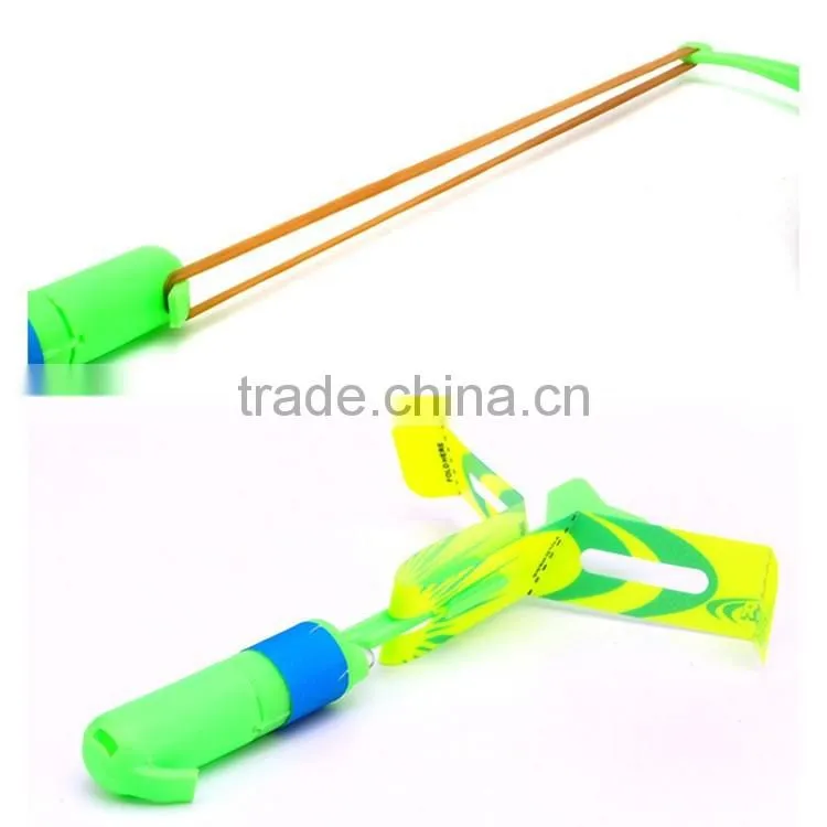 LED Rocket Launcher Copters, bamboo dragonfly toys charm