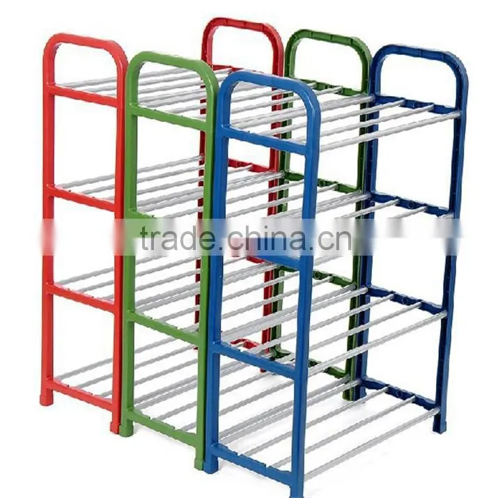 N282 shoe storage cabinet Plastic + metal shoe rack