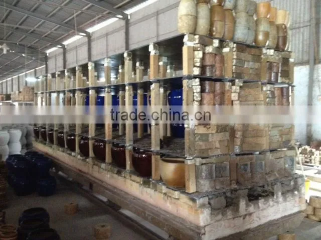 Vietnam Ceramic Outdoor Rustic flower pots
