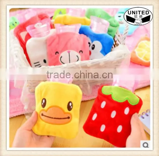HOT WATER BOTTLE 1.5 Litre Plain Rubber Various Colours