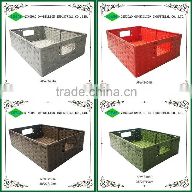 2014 New design large paper rope container storage vintage basket