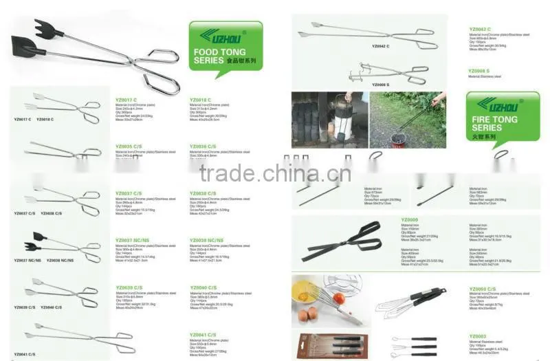 OASIS NYLON Food tong with stainless steel or iron with chrome plate