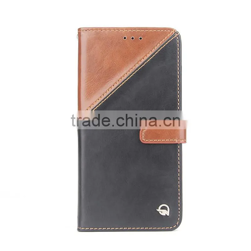 Double color card pocket PU&TPU cell phone case for Samsung