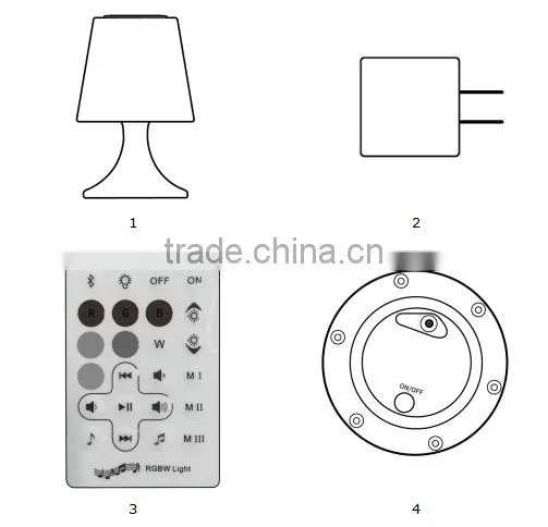 2016 Outdoor portable colorful led bluetooth speakers With LED Light on alibaba express