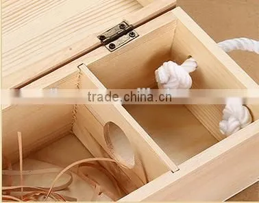 Wooden Wine Box With Handle