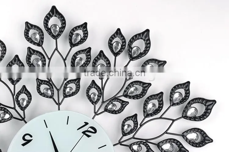 2016 Best selling fashion metal decorative wall clock