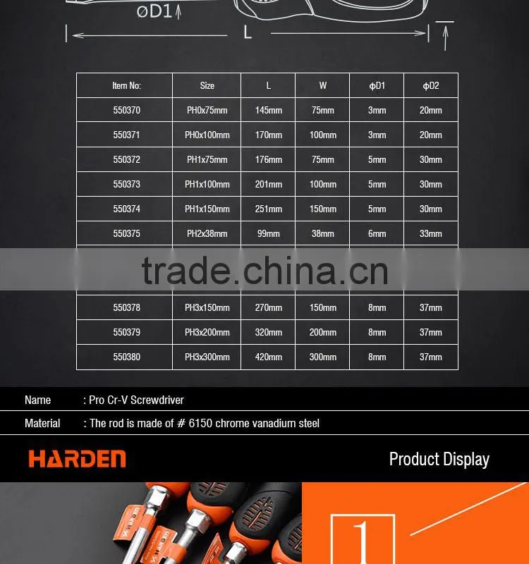 Durable Comfortable TPR Handle CR-V Philips Electric Screwdriver