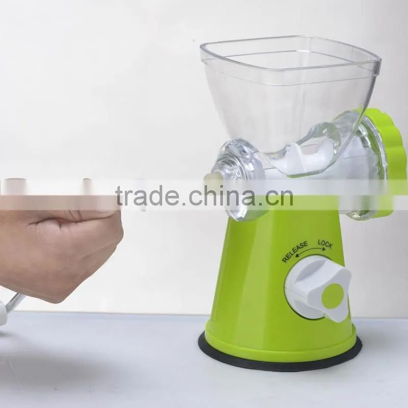 Manual Meat Grinder Kitchen Hand Crank Sausage Stuffer Pasta Maker