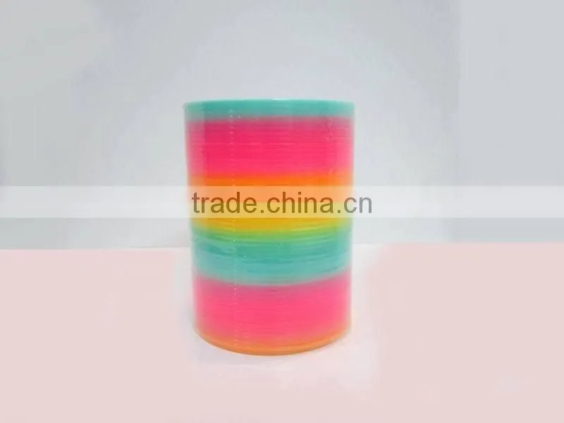 Hot Plastic Magic Rainbow Coil Spring Slinky Colorful Novelties Educational Toy
