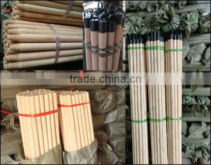 smooth varnishing wooden broom handles/painted wooden broom stick