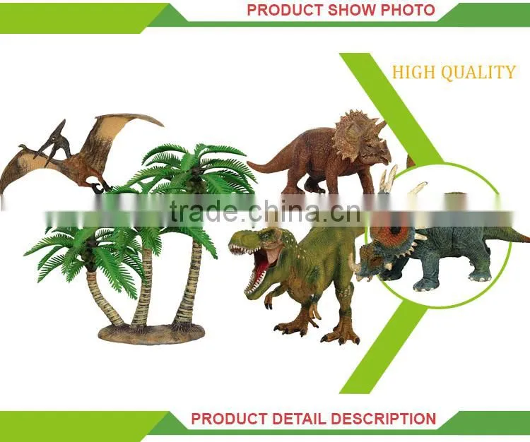 Hot selling small kids playing soft dinosaur toy plastic