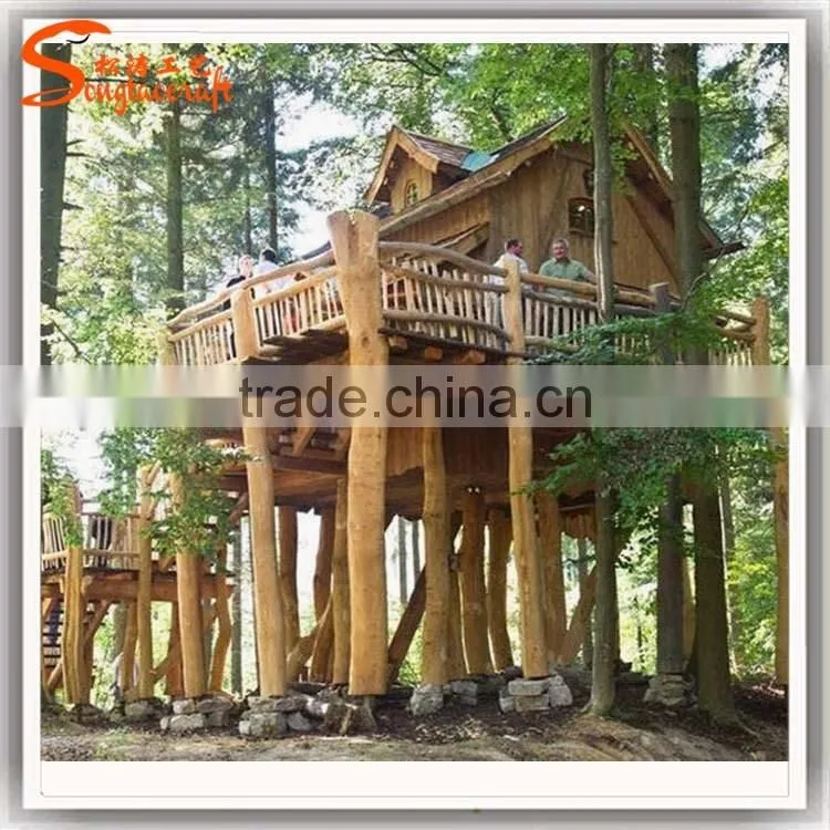 China manufacturer High-level design outdoor artificial tree house prefab house