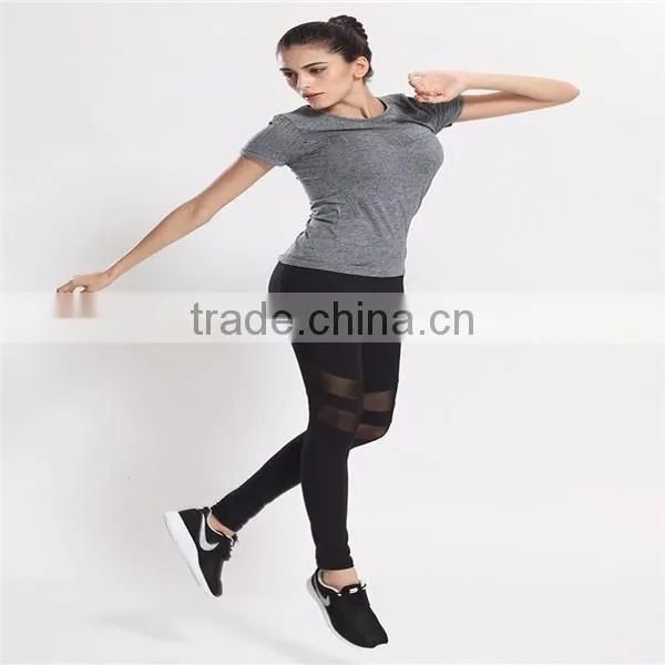 Factory wholesale custom design mesh yoga pants women's sportswear yoga wear
