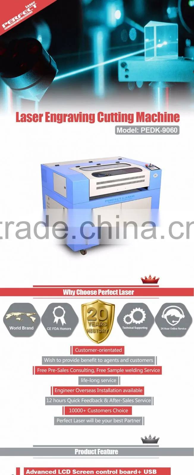 Professional Mini Co2 Laser Engraving Cutting Machine 150W 100W On Wood