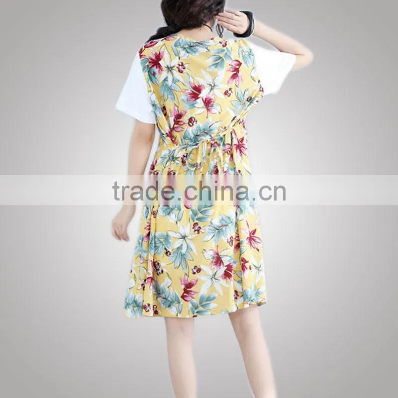 Popular Summer Plus Size Women Fancy Fabric Flowers For Dress For Fat