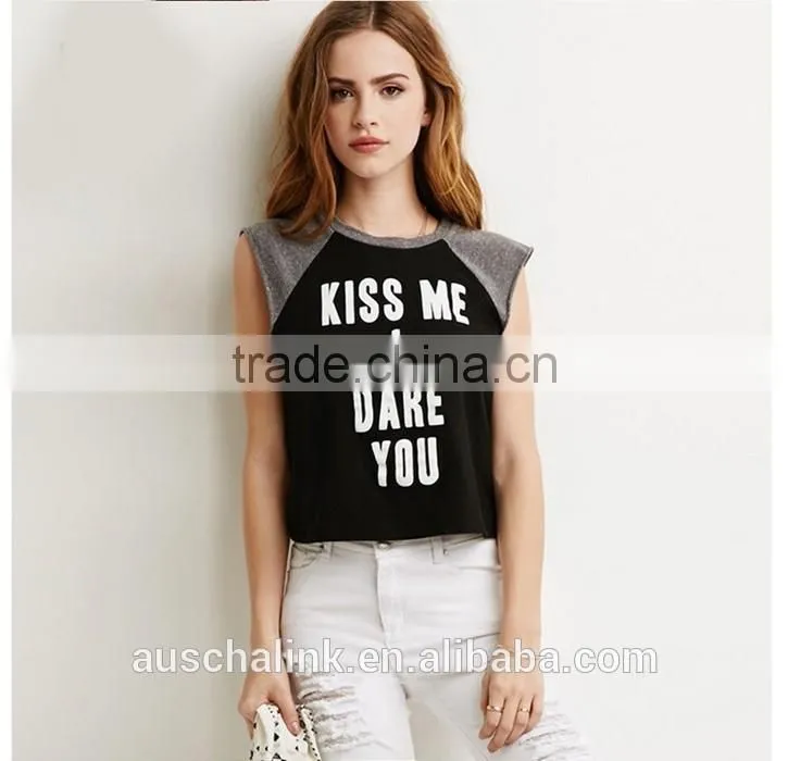 auschalink summer promotion lady sport dry fit custom t-shirt