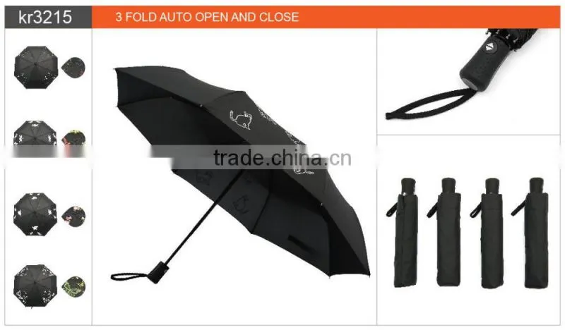 Wholesale New Design Auto Changing Color Umbrella For Outdoor