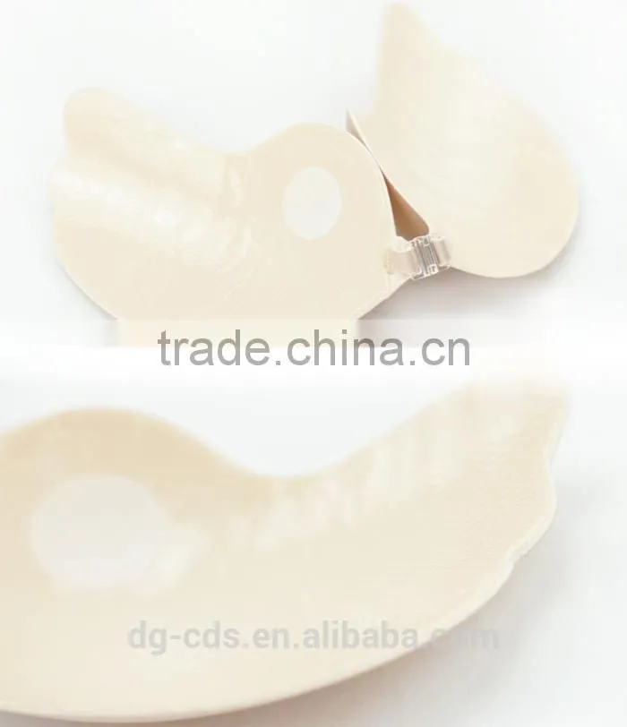 strapless self-adhesive v bra