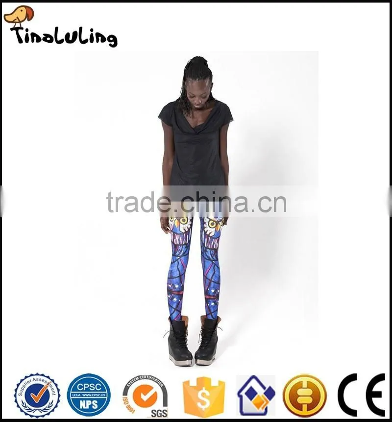 Trend Knitting High Elastic tights Painting Vintage Full Tilt Floral Lace Ladies Printed leggings