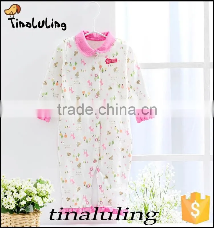 100 cotton infant baby girls romper wholesale girls cute lovely rabbit bodysuits baby jumpsuits