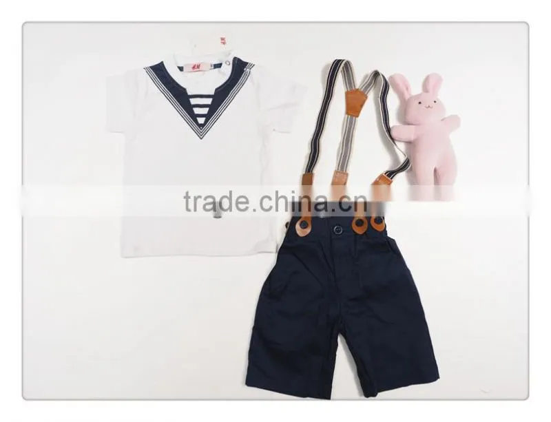 new boys sailor outfits kids fashion summer clothing sets baby suits boys summer clothes
