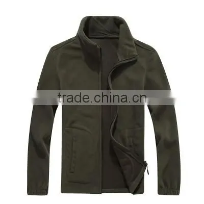 Custom brand design full zipper micropolar sweatshirt