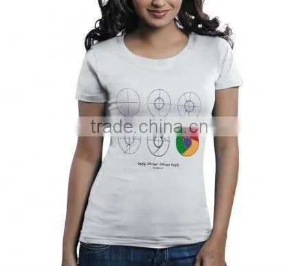 WOMEN'S STRIPED CREW NECK T SHIRT