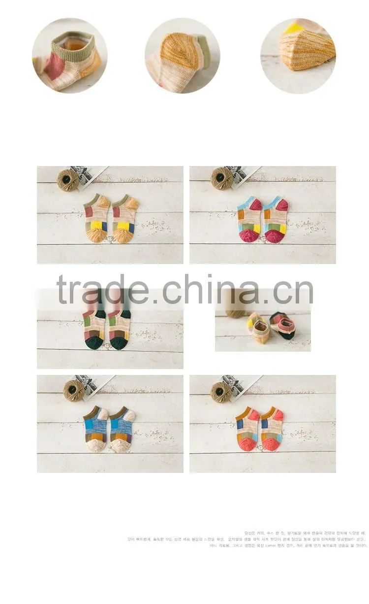 Candy color baby boat socks Autumn unisex kids socks