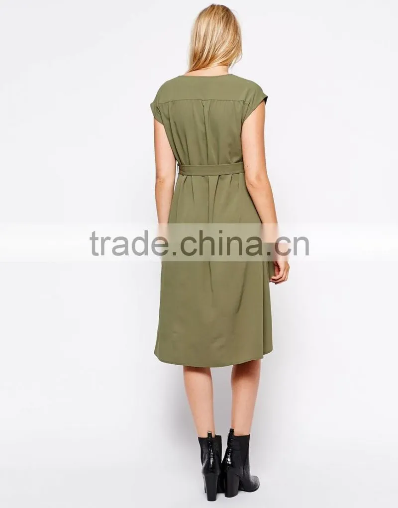 Maternity Swing Dress With Dipped Hem Maxi Dress China supplier