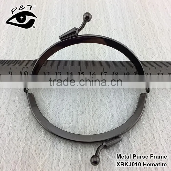 11CM half round shape bronze color with holes metal purse frames for handbags