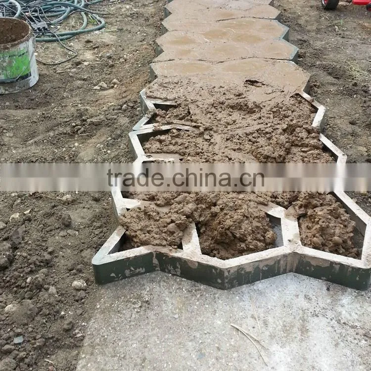 Driveway Paving Pavement Mold Patio Concrete Stepping Stone Path Walk Maker
