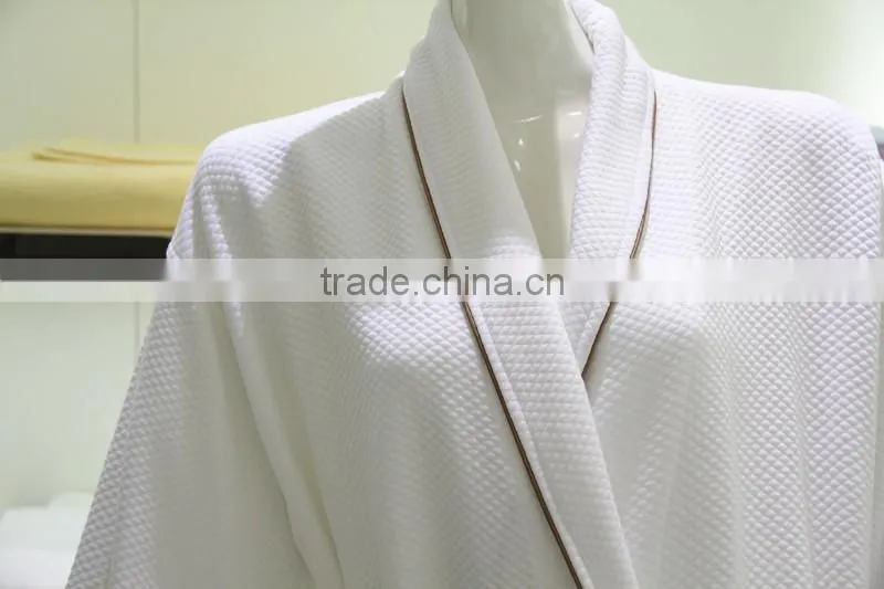 Hotel Waffle Hooded Microfiber Bathrobe