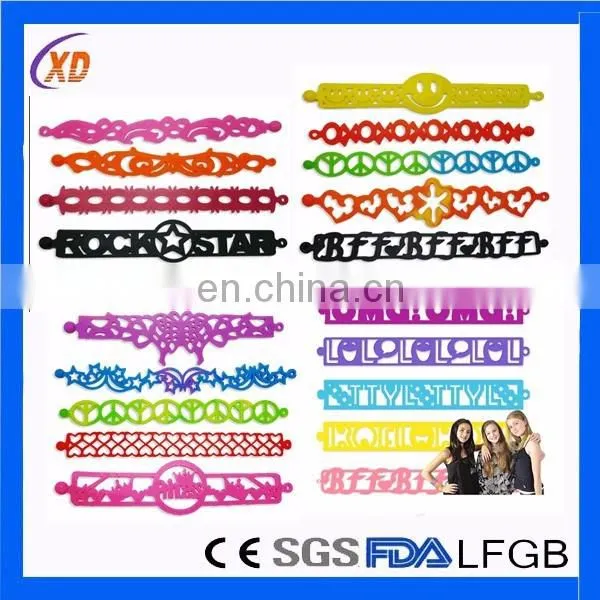 2016 factory making promotional custom silicone bracelet