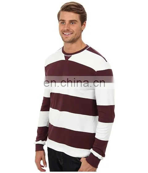 Cotton stripe long sleeve tshirt/2014 High Quality Men Fashion Tshirt/Custom Tshirt Clothing Factory model-sc400