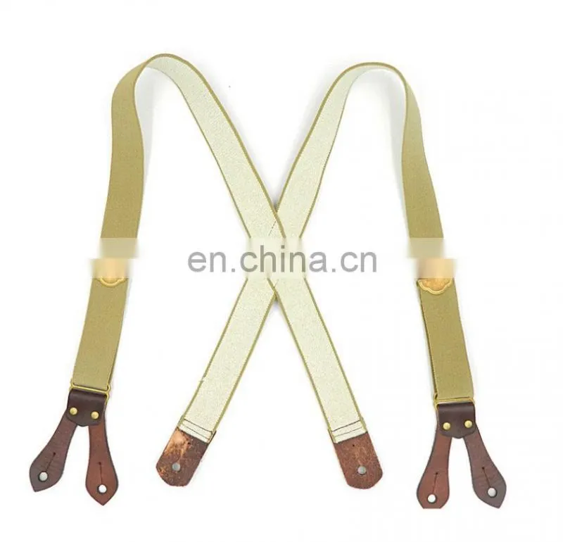 Wholesale The first layer leather straps suspenders